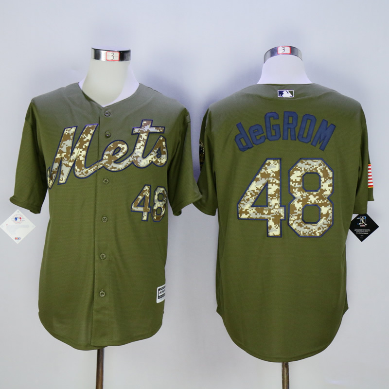 Men New York Mets #48 Degrom Green MLB Jerseys->->MLB Jersey